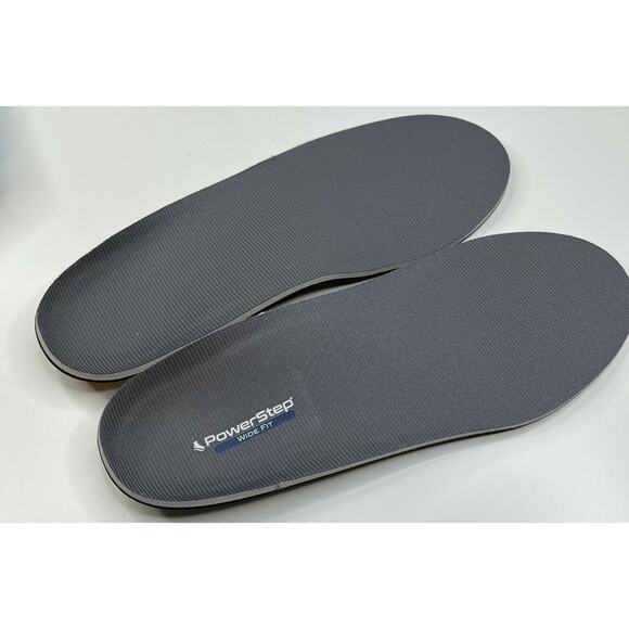 NWT Powerstep Orthopedic Insoles Men’s Gray Medium Wide Feet Full Length - Picture 5 of 5